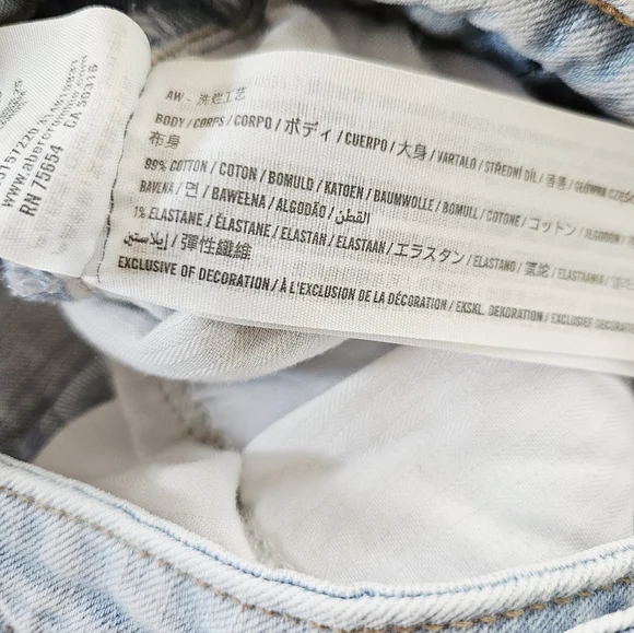 Abercrombie & Fitch The Skinny Ultra High Rise Curve Love Split Hem Jeans 31/12 - Picture 9 of 11